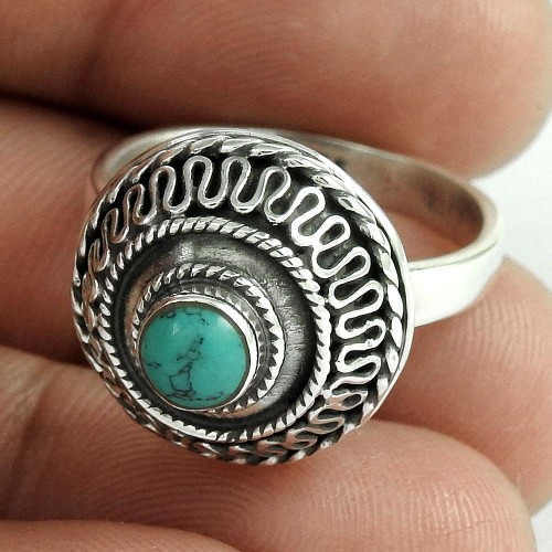 The One!! Turquoise 925 Sterling Silver Ring Mayorista