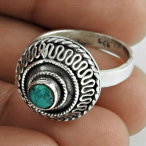 Maya Freedom! 925 Silver Turquoise Ring