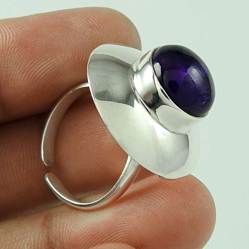 Victorian Style! 925 Silver Amethyst Ring