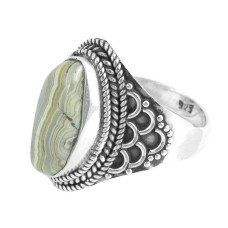 Honey Rhodochrosite Gemstone Jewelry 925 Fine Sterling Silver Ring Size 10 P47