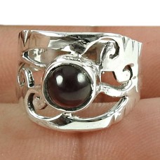 Handy Garnet Gemstone Ring 925 Sterling Silver Handmade Jewellery