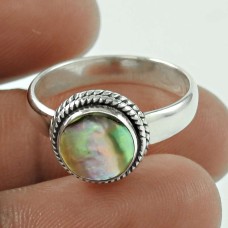 Rattling Abalone Shell Sterling Silver Ring 925 Silver Jewellery