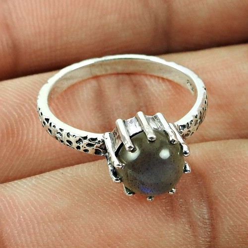 Stunning Labradorite Gemstone Sterling Silver Ring Wholesale Silver Jewellery
