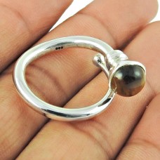 Round Shape Tiger Eye Gemstone 925 Sterling Silver Ring for Women