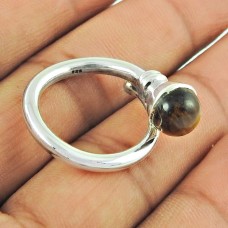 925 Sterling !! Fantastic Tiger Eye Gemstone Silver Jewellery Ring