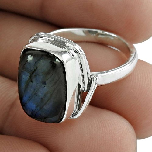 Labradorite Gemstone Ring 925 Sterling Silver Traditional Jewelry Manufacturer