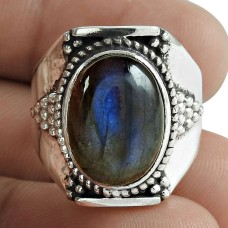 Designer 925 Sterling Silver Labradorite Gemstone Ring Traditional Jewelry Exporter