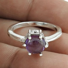 Beautiful Amethyst Gemstone 925 Sterling Silver Ring Jewelry