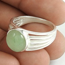 Rare 925 Sterling Silver Chalcedony Gemstone Ring Ethnic Jewelry