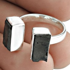 Healing Properties Lava Gemstone Ring 925 Sterling Silver Jewelry