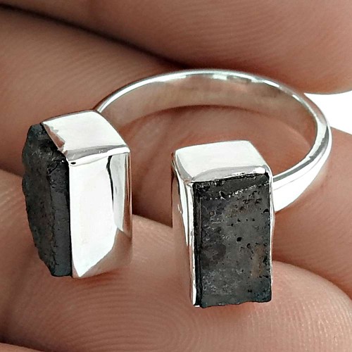 Lava Gemstone Ring 925 Sterling Silver Stylish Jewelry