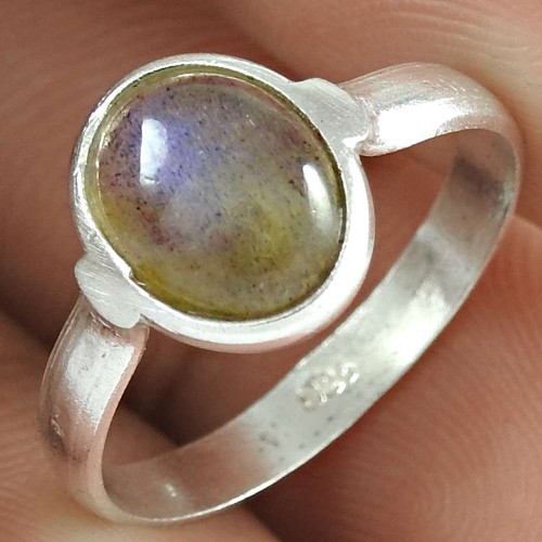 Personable Labradorite Gemstone Ring 925 Sterling Silver Ethnic Jewellery