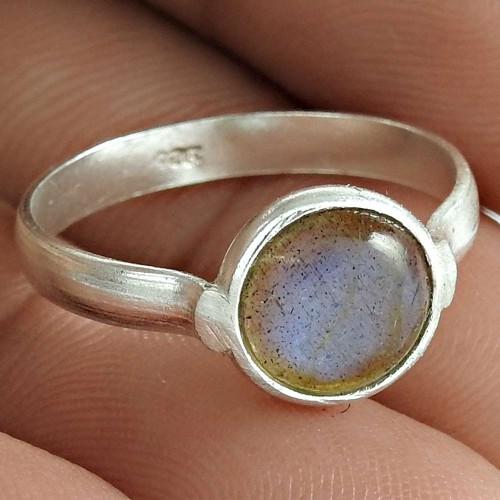 Seemly Labradorite Gemstone 925 Sterling Silver Ring Jewelry