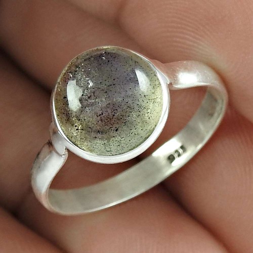Latest Trend 925 Sterling Silver Labradorite Gemstone Ring Vintage Jewelry Wholesale Price