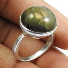 Labradorite Gemstone Ring 925 Sterling Silver Tribal Jewelry D23