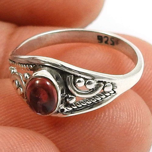 Tourmaline Gemstone Ring 925 Sterling Silver Vintage Look Jewelry H57