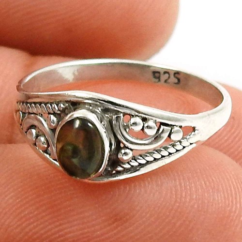 Tourmaline Gemstone Ring 925 Sterling Silver Stylish Jewelry M58