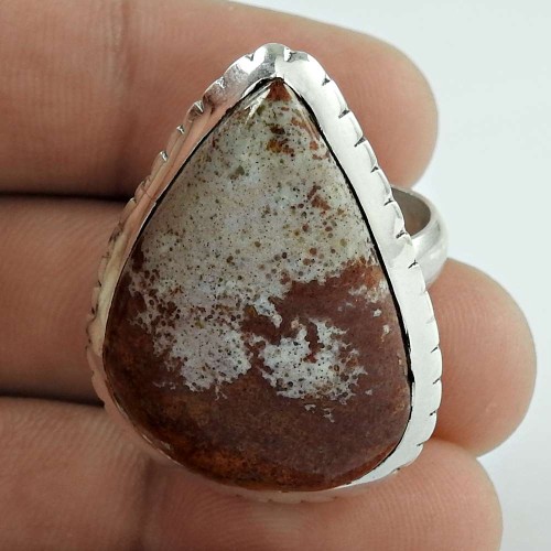 925 Sterling Silver Indian Jewellery Traditional Jasper Gemstone Ring Manufacturer
