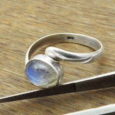 Labradorite Gemstone Ring Size 8 925 Sterling Silver Handmade Jewelry D9