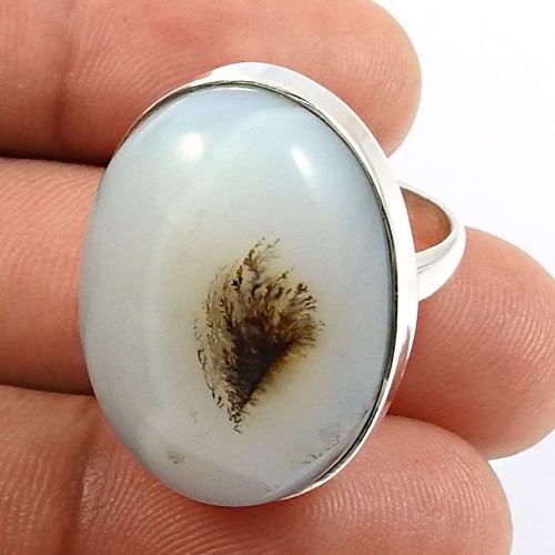 HANDMADE 925 Sterling Silver Jewelry Montana Gemstone Ring Size 6 A6