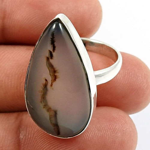 Montana Gemstone Ring Size 7 925 Sterling Silver HANDMADE Jewelry J6