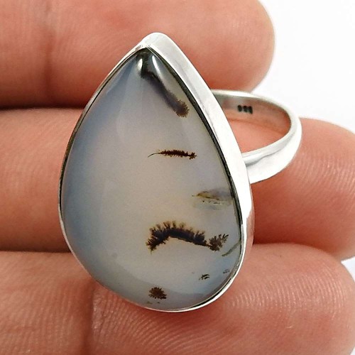 Montana Gemstone Jewelry 925 Solid Sterling Silver Ring Size 7 K6