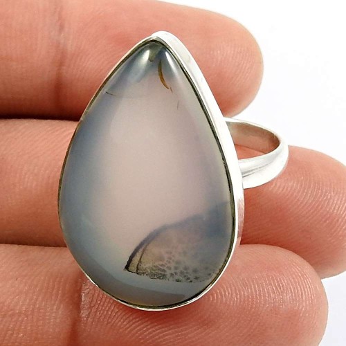 Montana Gemstone Ring Size 8 925 Solid Sterling Silver Jewelry N6