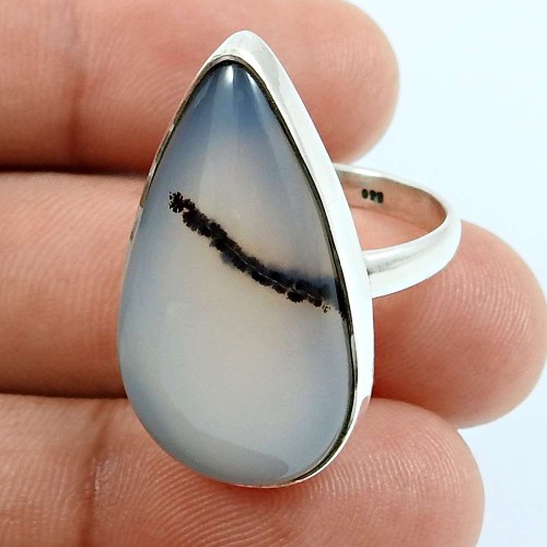 Montana Gemstone Jewelry 925 Fine Sterling Silver Ring Size 8 O6