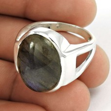 Indian Sterling Silver Jewellery Ethnic Labradorite Gemstone Ring Fournisseur