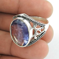 Large Stunning! Iolite 925 Sterling Silver Ring