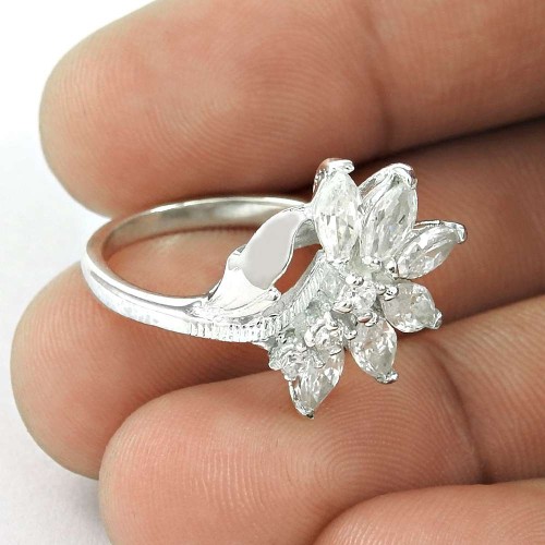 Seductive CZ Sterling Silver Ring