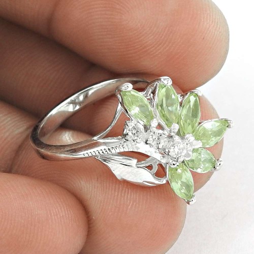 Artisan CZ Sterling Silver Ring Exporter India