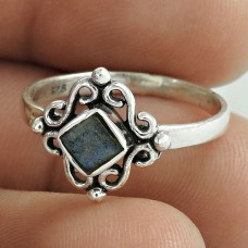 Interesting ! Labradorite Gemstone 925 Sterling Silver Ring Proveedor