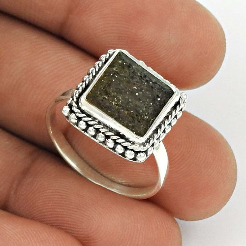 Black Sunstone Ring Size 8 925 Sterling Silver Traditional Jewelry SK37
