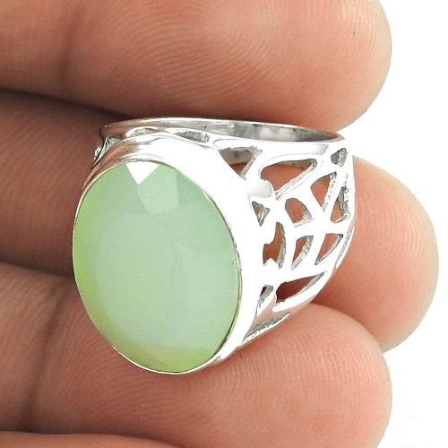 Natural!! 925 Silver Chalcedony Ring