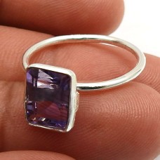 Amethyst Gemstone Ring Size 6 925 Sterling Silver Jewelry S17