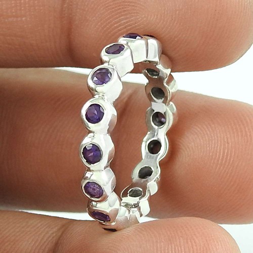Passionate Modern Style Of 925 Silver Amethyst Ring