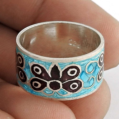 My Sweet!! 925 Sterling Silver Enamel Ring Manufacturer India