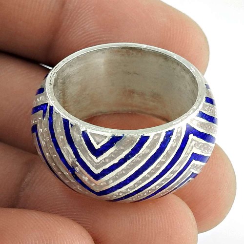 Hot Selling !! 925 Sterling Silver Enamel Ring