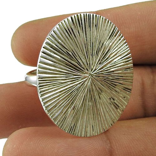 Daily Wear 925 Sterling Silver Ring Handmade Silver Jewellery From India