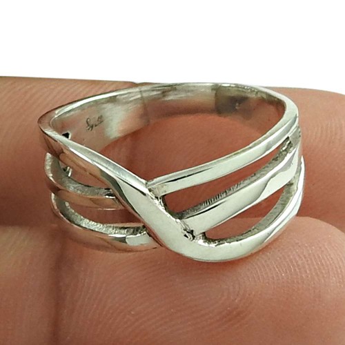 Lovely 925 Sterling Silver Ring Designer Silver Jewellery