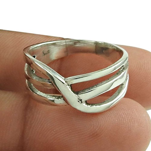 Hot 925 Sterling Silver Fashion Ring Handmade Silver Jewellery