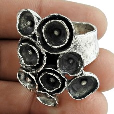 Oxidised Sterling Silver Handmade Ring Jewellery