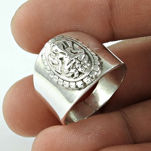 Designer 925 Sterling Silver Ganesha Ring Jewellery