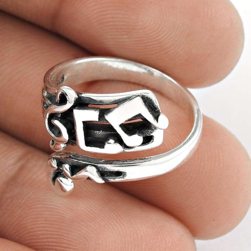 Classy Design!! Handmade 925 Sterling Silver Ring
