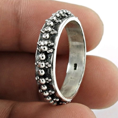 Large Sterling Silver Band Ring Jewellery