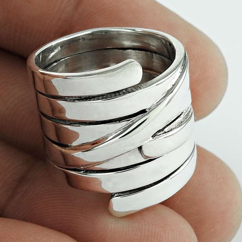 Ethnic Design ! 925 Sterling Silver Ring Jewellery