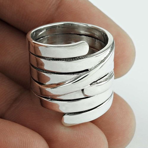 Interesting ! 925 Sterling Silver Ring Jewellery