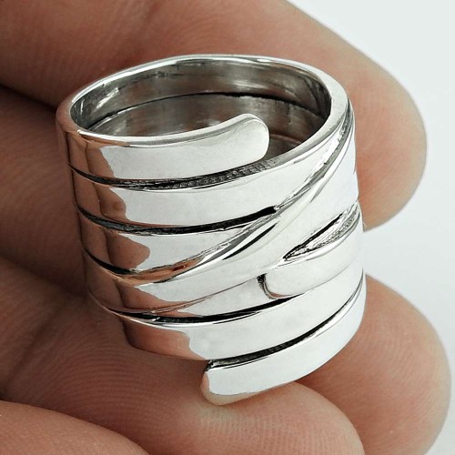 Solid ! 925 Sterling Silver Ring Jewellery Manufacturer India