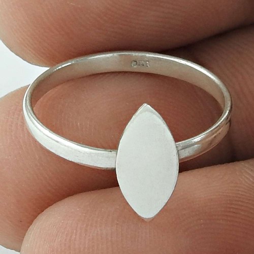 Possessing ! 925 Sterling Silver Marquoise Ring Jewellery